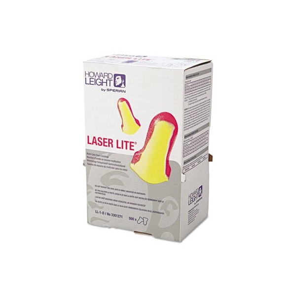 Honeywell Environmental HowardLeig, Ll-1 D Laser Lite Single-Use Earplugs, Cordless, 32nrr, Ma/yw, Ls500, 500 Pairs LL1D - main